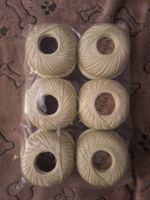 Lot de 6 pelotes / Fils à broder 100% coton n°15