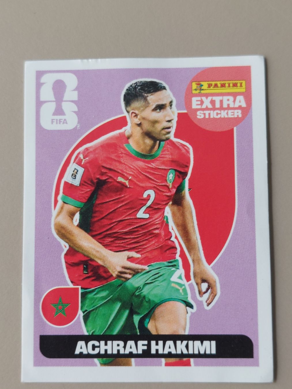 Panini Carte collezionabili: ACHRAF HAKIMI Panini Extra Sticker 2026 Bronze & Violet – Nuovo e nell'imballaggio originale da Zürich venduto da shimibene 2