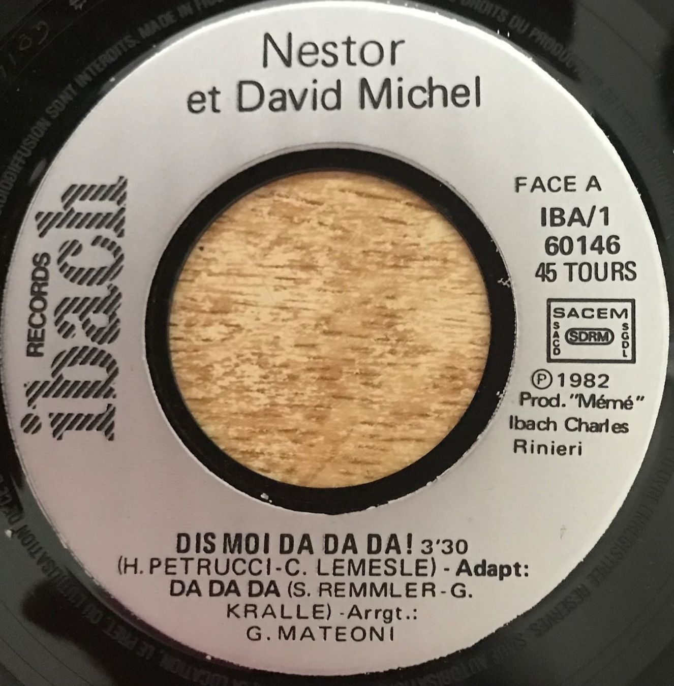 Dischi in vinile: NESTOR - DIS-MOI DA DA DA ! – Usato da Bussigny venduto da vinyl-pas-cher 2
