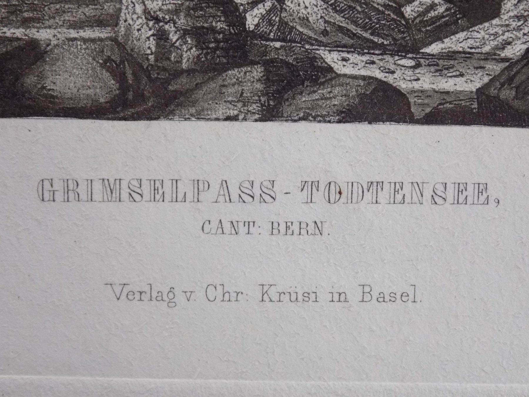 Stiche: Grimselpass Totensee – Gebraucht aus Risch von Rischli15 2
