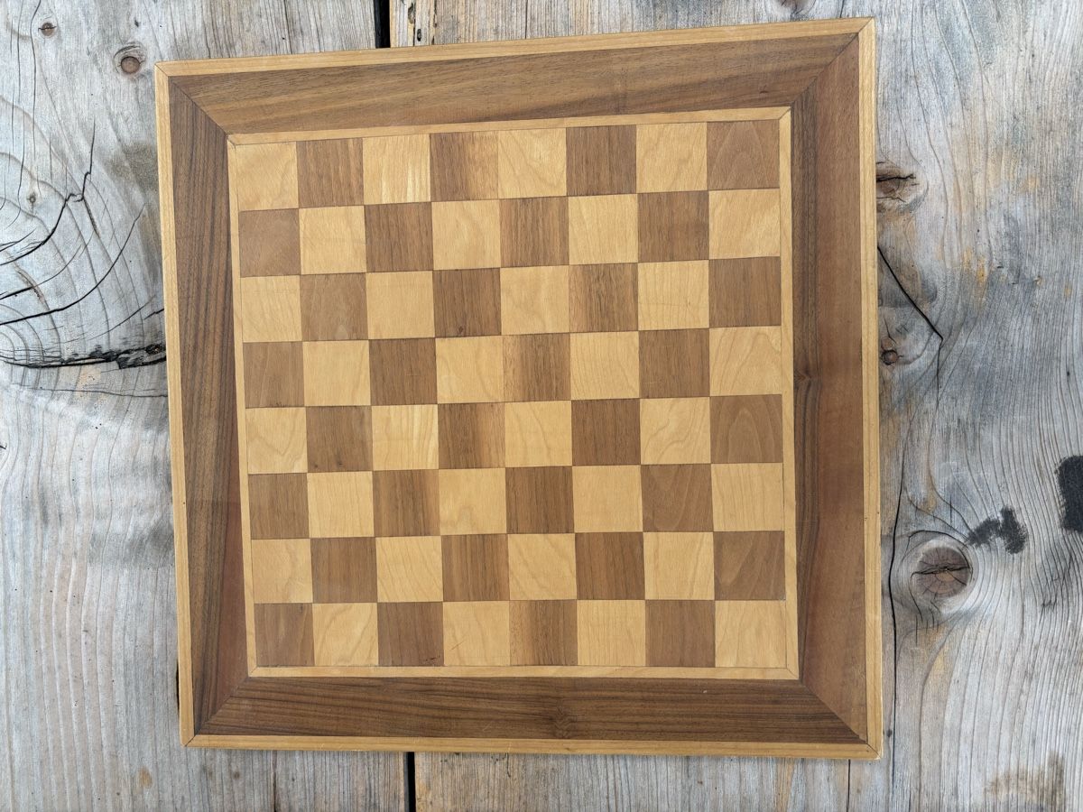Giochi: Holz Schachbrett, Intarsienarbeit – Usato da Würenlos venduto da Ashley24 1