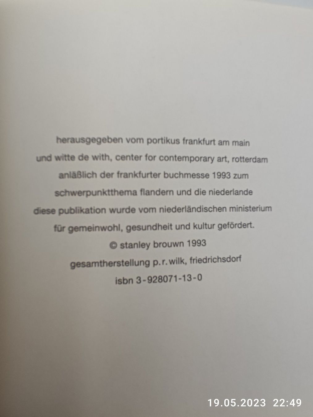 Libri: ARTIST BOOK - STANLEY BROUWN – Usato da Goldach venduto da Gaip 7