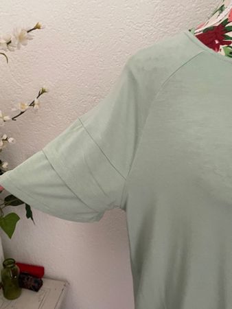 T-Shirt BONITA S gross eher M lindengrün