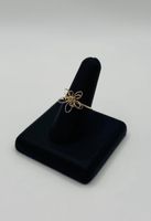 Wunderschöner Ring „Goldene Blume“ - Grösse: 54