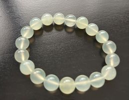 Armband China Jade 10 mm Kugeln, ca. 18 cm lang