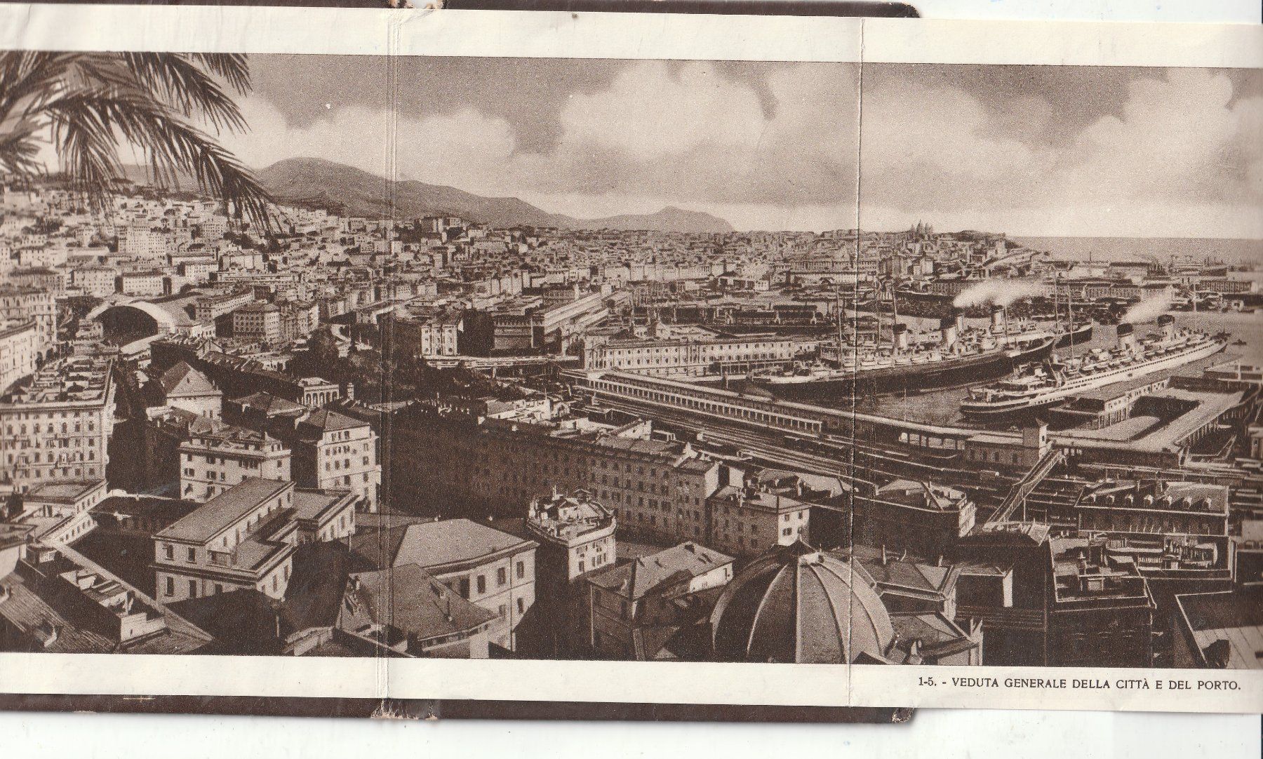 Cartoline postali: 40er Alte kartenblock über Genua – Usato da Lumbrein venduto da made02 3