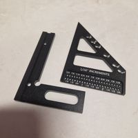 Zimmermannswinkel/Anreisswinkel Set, Schwarz