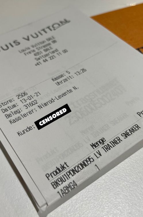 Louis Vuitton Scarpe da uomo: Louis Vuitton Trainer inkl Quittung – Usato da Basel venduto da Exceptnotes 2
