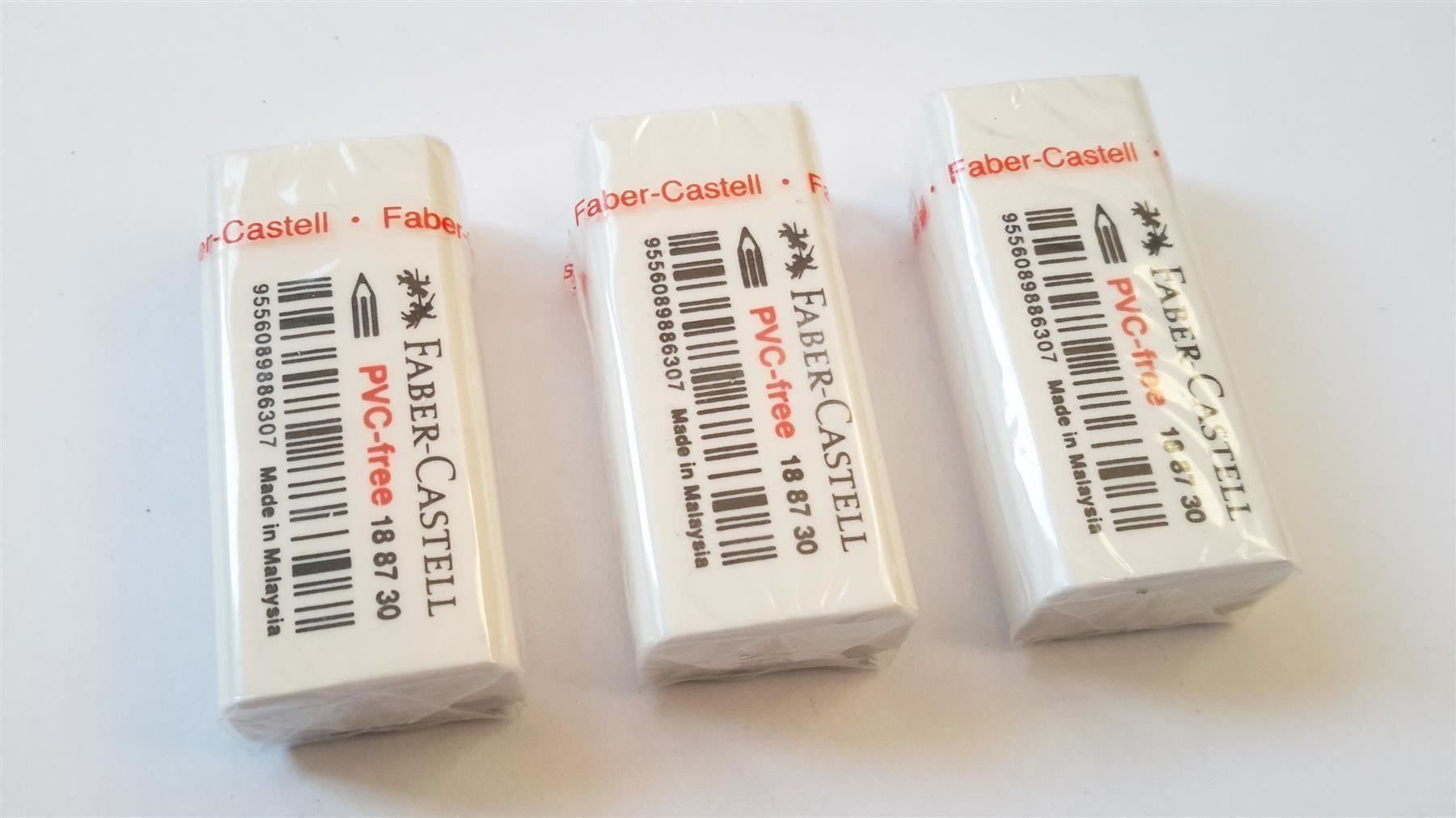 Sonstiges Schreiben & Zeichnen: Radiergummi, 3er-Set, FABER-CASTELL – Neu und originalverpackt aus St. Gallen von cointec 2