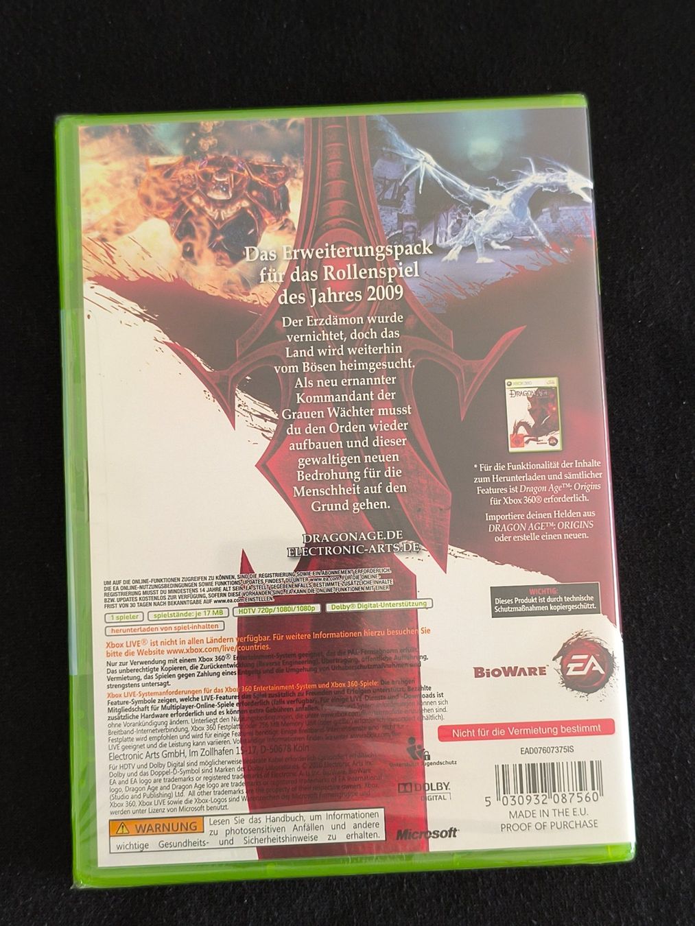 Spiele: Dragon Age: Awakening Xbox 360 Sealed – Neu und originalverpackt aus Schüpfen von RetroSteelix 1