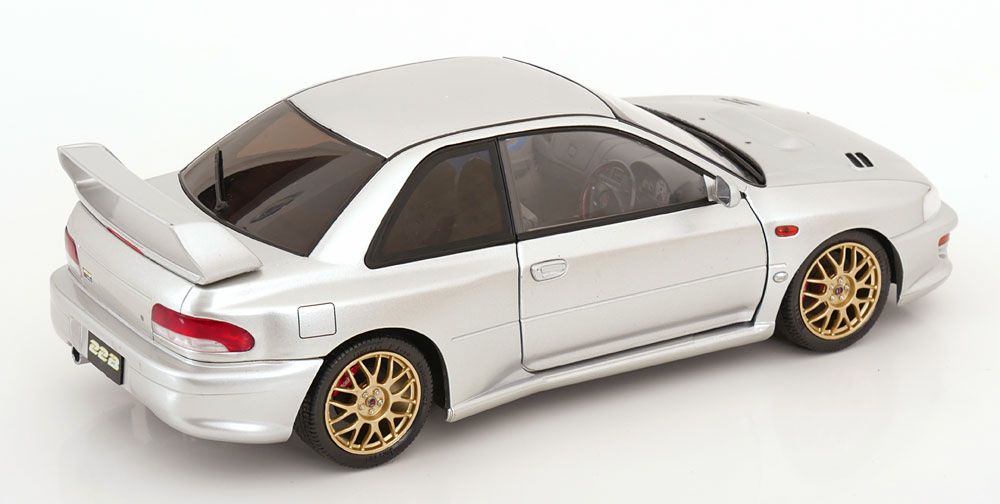 Subaru Modellini d'auto: SUBARU IMPREZA 22B 1998 SILBER 1:18 SOLIDO – Nuovo e nell'imballaggio originale da Suhr venduto da Moebelsiralfred 1