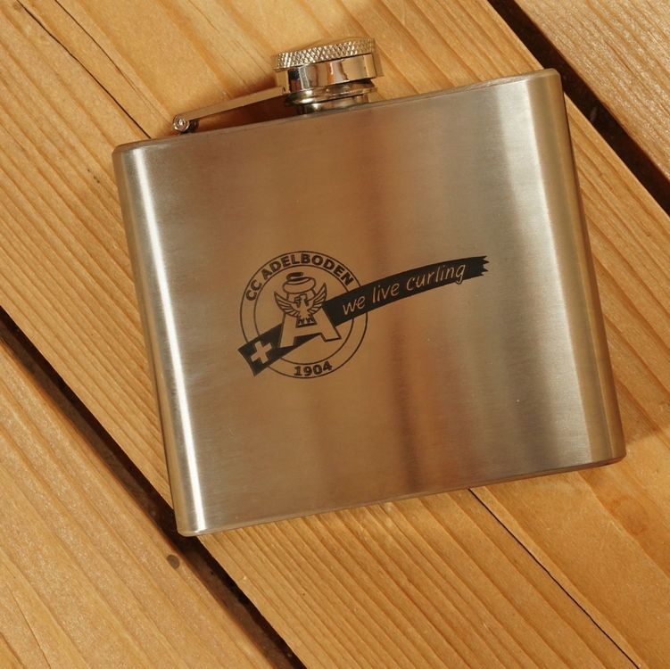 Rogue River Tactical Flachmann Aus Edelstahl – „Definitely Not Alcohol“, 170 Ml, Mattschwarz, Auslaufsicher, Perfektes Geschenk