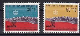 Liechtenstein Serie W27 - W28 ** Wohltätigkeitsmarken 1960