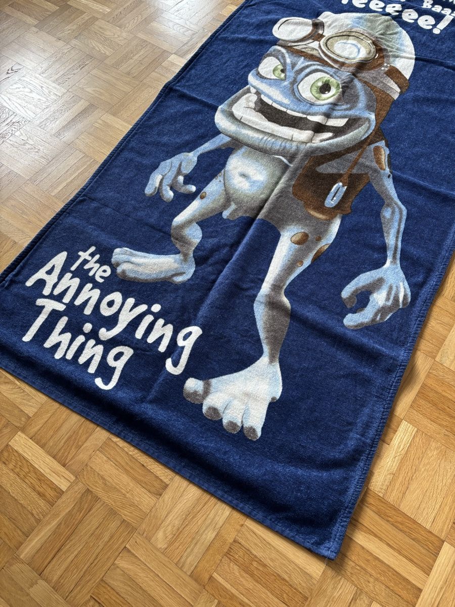 Teli da bagno: NEU** Crazy Frog Badetuch - 70x145cm – Nuovo e nell'imballaggio originale da Jona venduto da Sid100 3