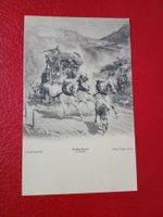 Antike AK der Gotthardpost von R.Koller Verlag R.Ganz Zürich