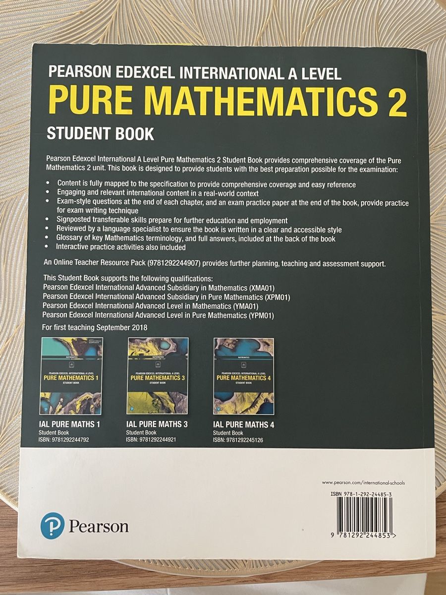 Bücher: Pearson Edexcel A Level Mathematikbuch – Gebraucht aus Dierikon von fri_djn6 2