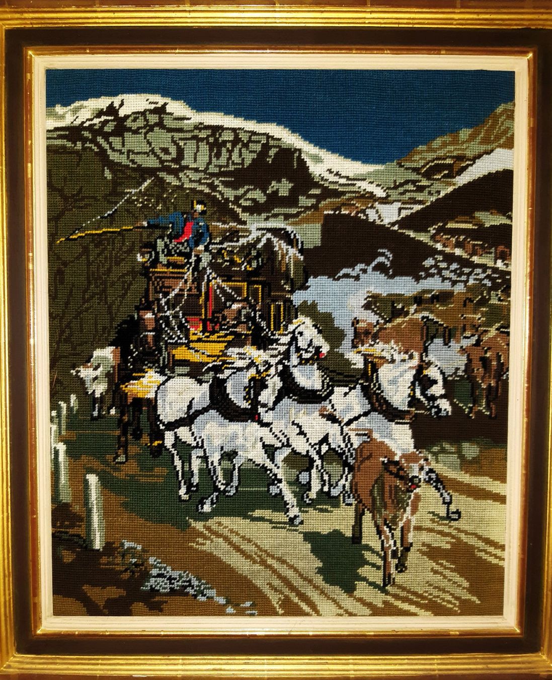 Foto & Immagini: Gobelinbild GOTTHARDPOST – Usato da Gretzenbach venduto da Grezzo