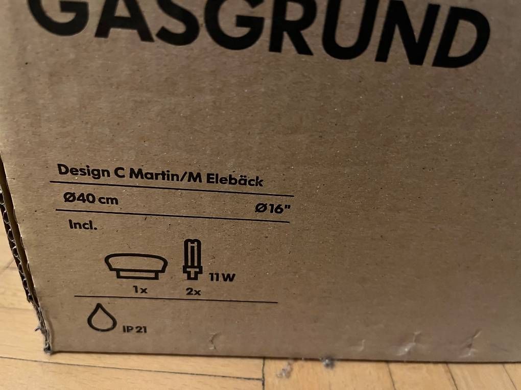 Ikea Lampadari & plafoniere: Gasgrund Deckenlampe – Nuovo e nell'imballaggio originale da Basel venduto da Ruemli17 1