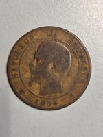 Münze Napoleon III 1854 Frankreich 5 Centimes Gebraucht
