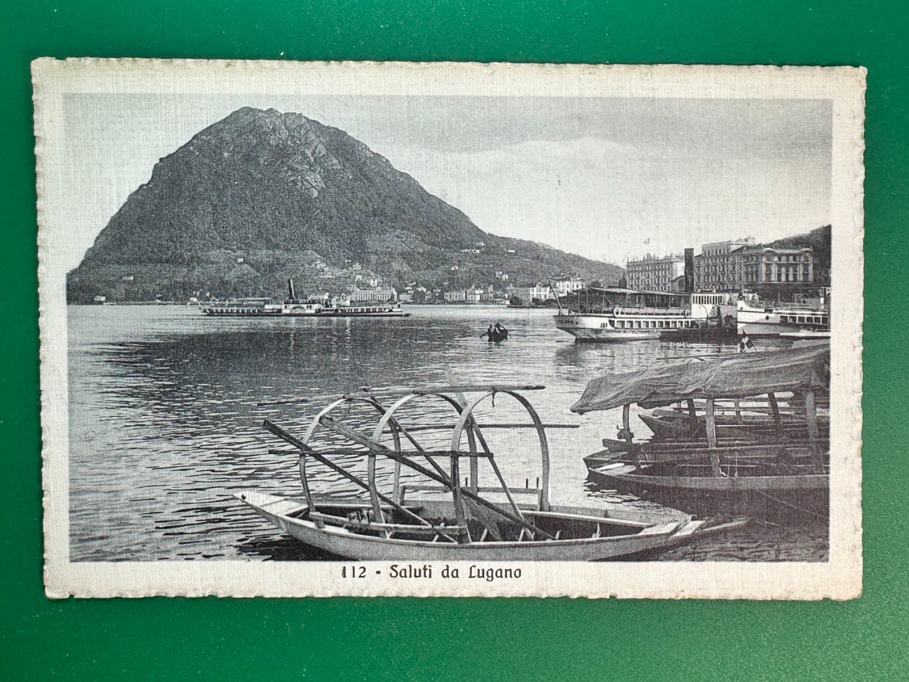 Ansichtskarten: Saluti di Lugano - 1914 – Gebraucht aus Steg VS von _vinci_