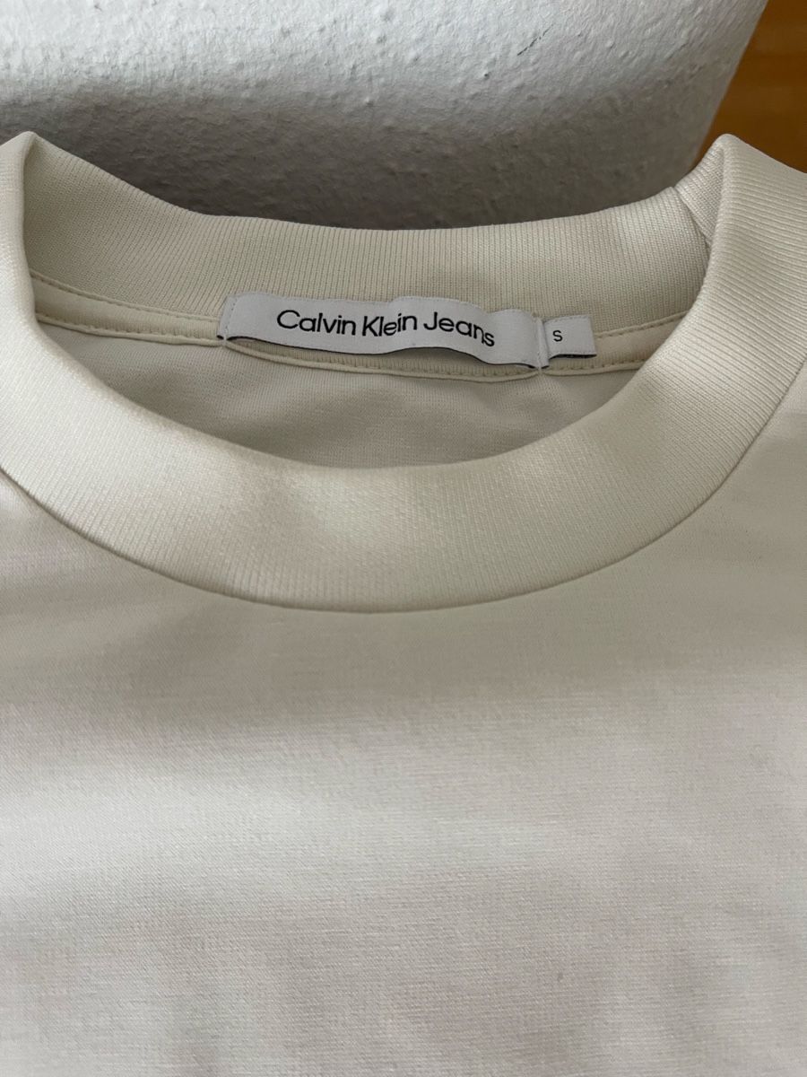 Calvin Klein T-Shirts: Damen Pullover weiss Grösse S Calvin Klein Jeans – Neu (gemäss Beschreibung) aus Basel von Mimolinatag 2