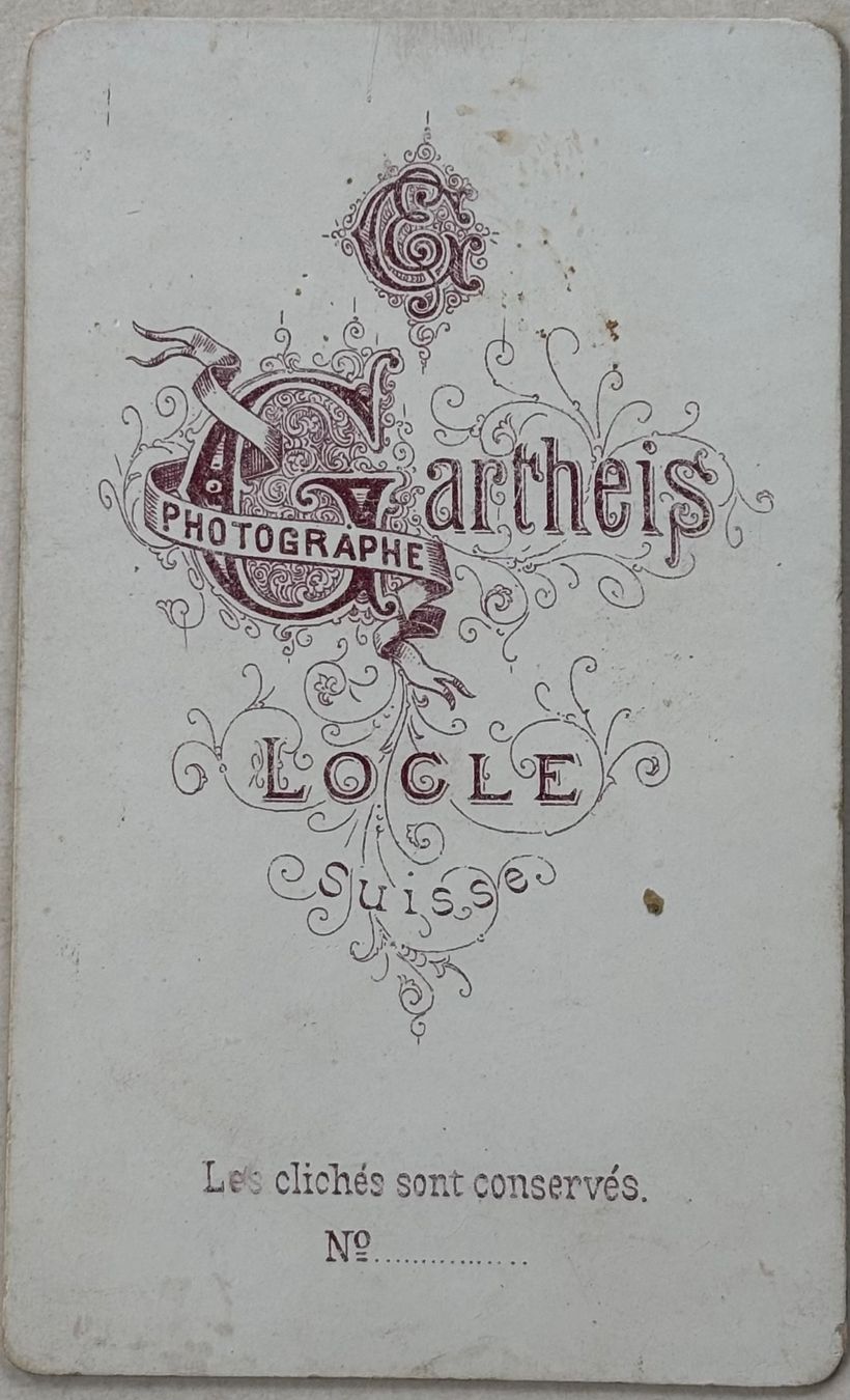 Ansichtskarten: CDV E. Gartheis, Le Locle - Frau, Mode – Gebraucht aus Frauenfeld von Merk52 1