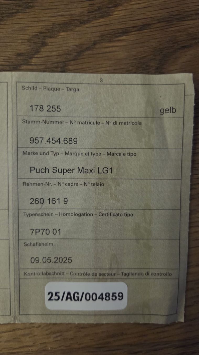 Puch Mofas: Puch Super Maxi LG1 – Gebraucht aus Oberwil-Lieli von man_vgz6 5