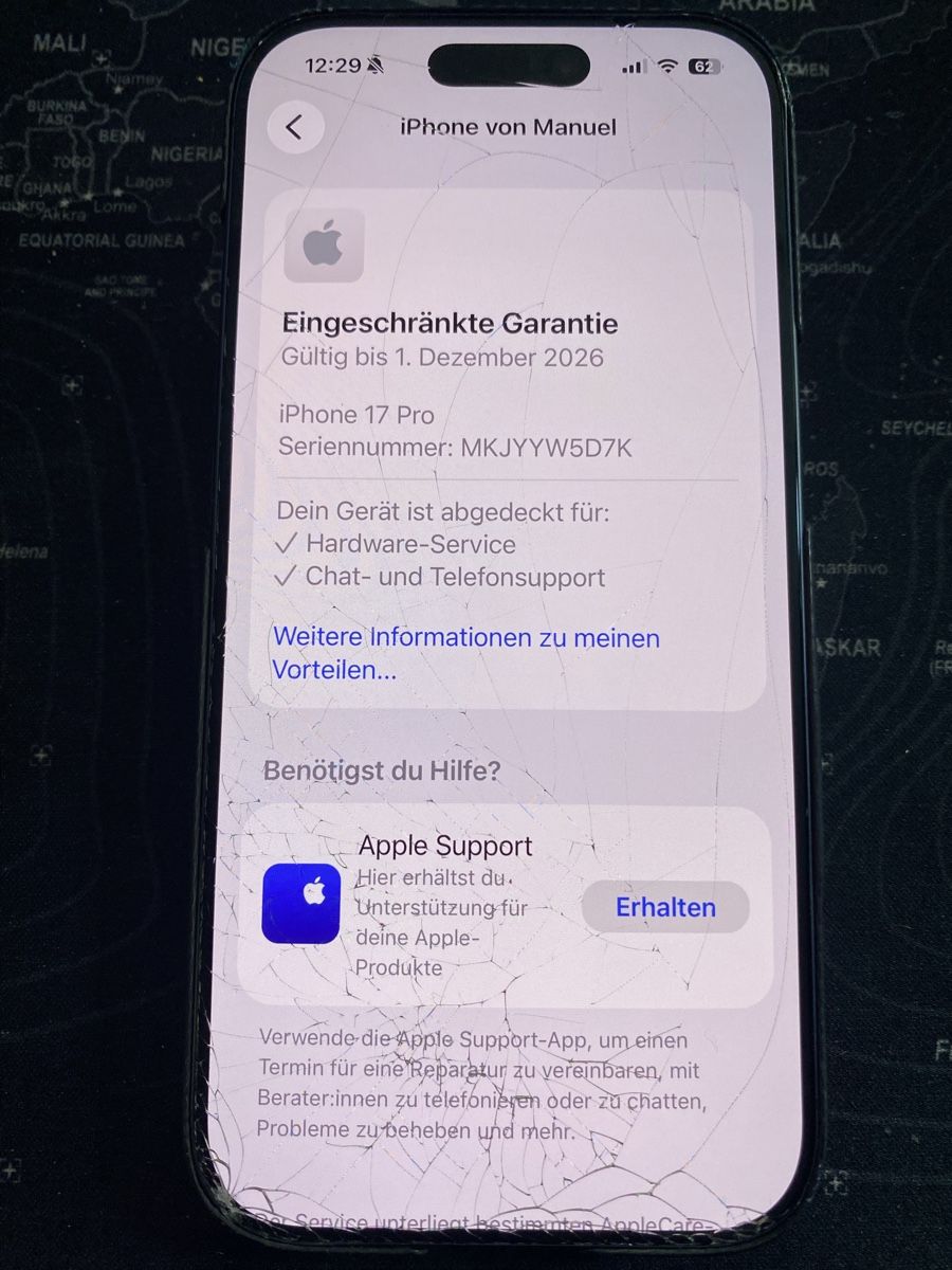 Apple Telefoni cellulari / Smartphones: iPhone 17 Pro 256GB Deep Blue | Display defekt – Usato da Wolfhausen venduto da vins_zh 3
