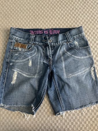 Jeans Shorts, Used Look, No Name, 29