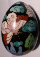 SELTENES -CLOISONNÉ-EI-BESTE-TECHNIK-8,5 CM-SCHÖNE FARBEN
