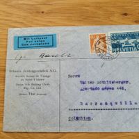 Luftpost Thal Barranquilla Culumbien 1938 Basel