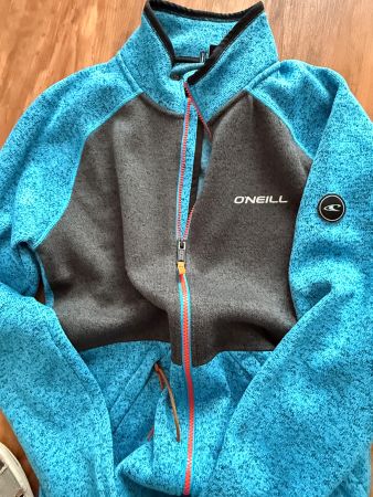 O'NEILL Fleecejacke Gr. S - Türkis meliert/Anthrazit - Top!