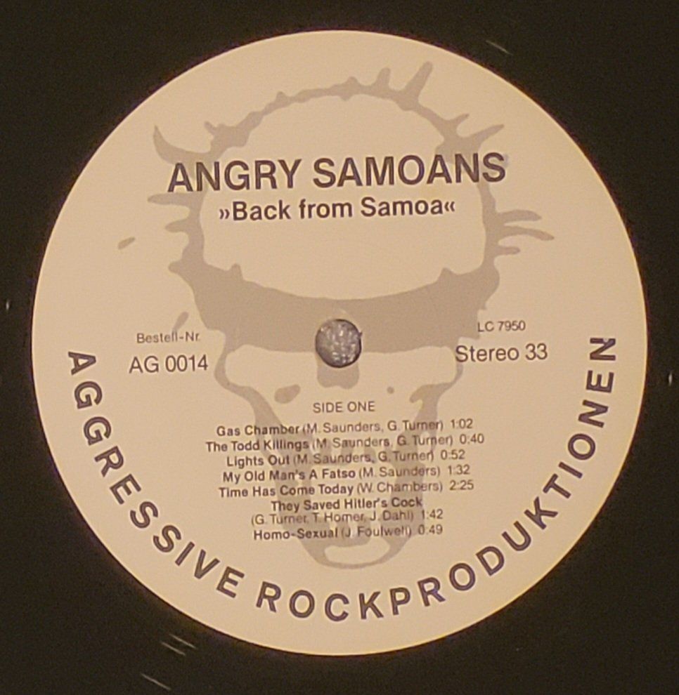 Vinyles: ANGRY SAMOANS – Back From Samoa von 1982 – D'occasion à Zürich par Avd 3