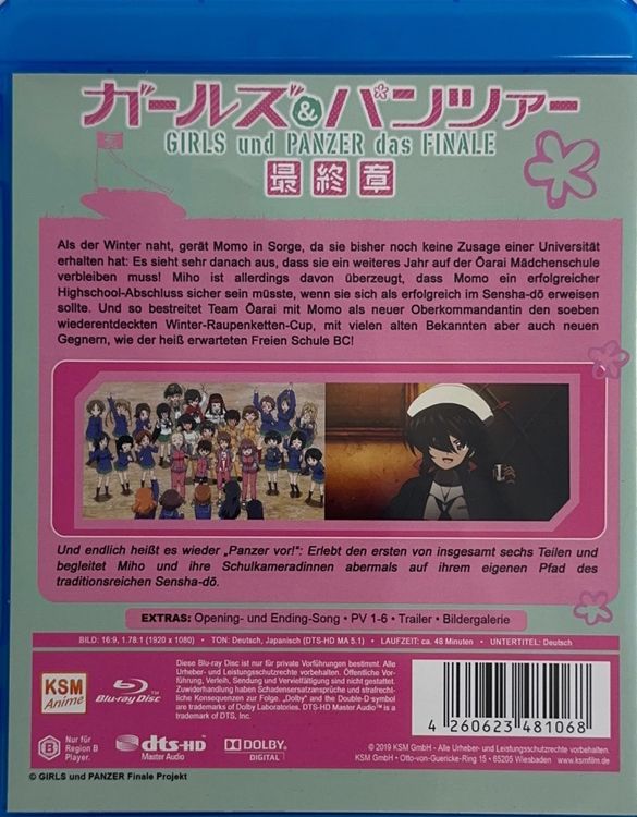 Girls Und Panzer Das Finale Teil 1 Anime Blu Ray Kaufen Auf Ricardo