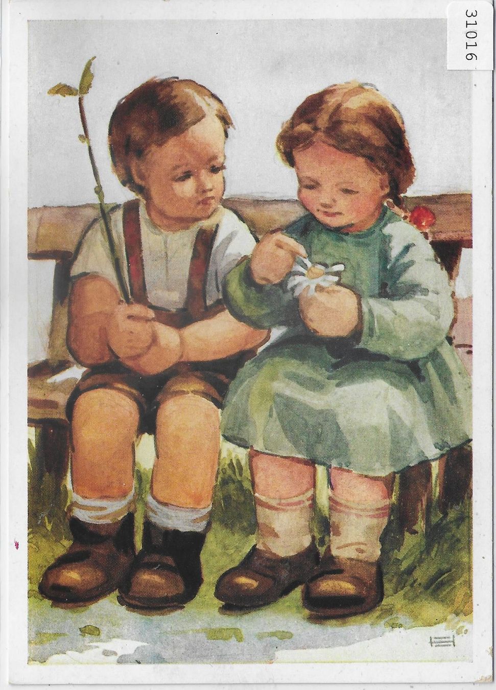 Cartoline postali: Blumensprache Dialogue sentimental – Usato da Ettingen venduto da Kartenplanet