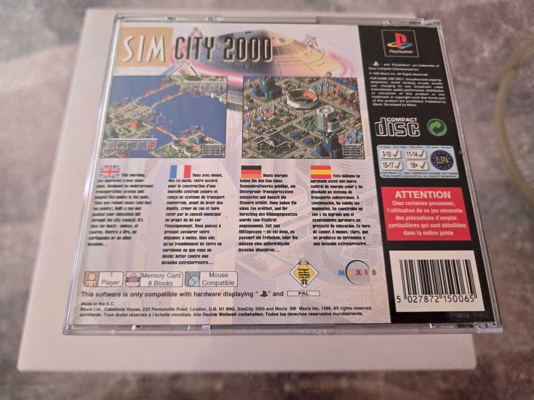 Giochi: Sim City 2000 PS1 – Usato da Bussigny venduto da Kfdlt 1