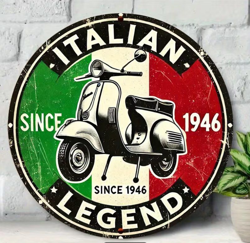Vespa Ecriteaux: Schild Vespa Italian Legend – Neuf avec emballage d'origine à Gerlafingen par Tsuru