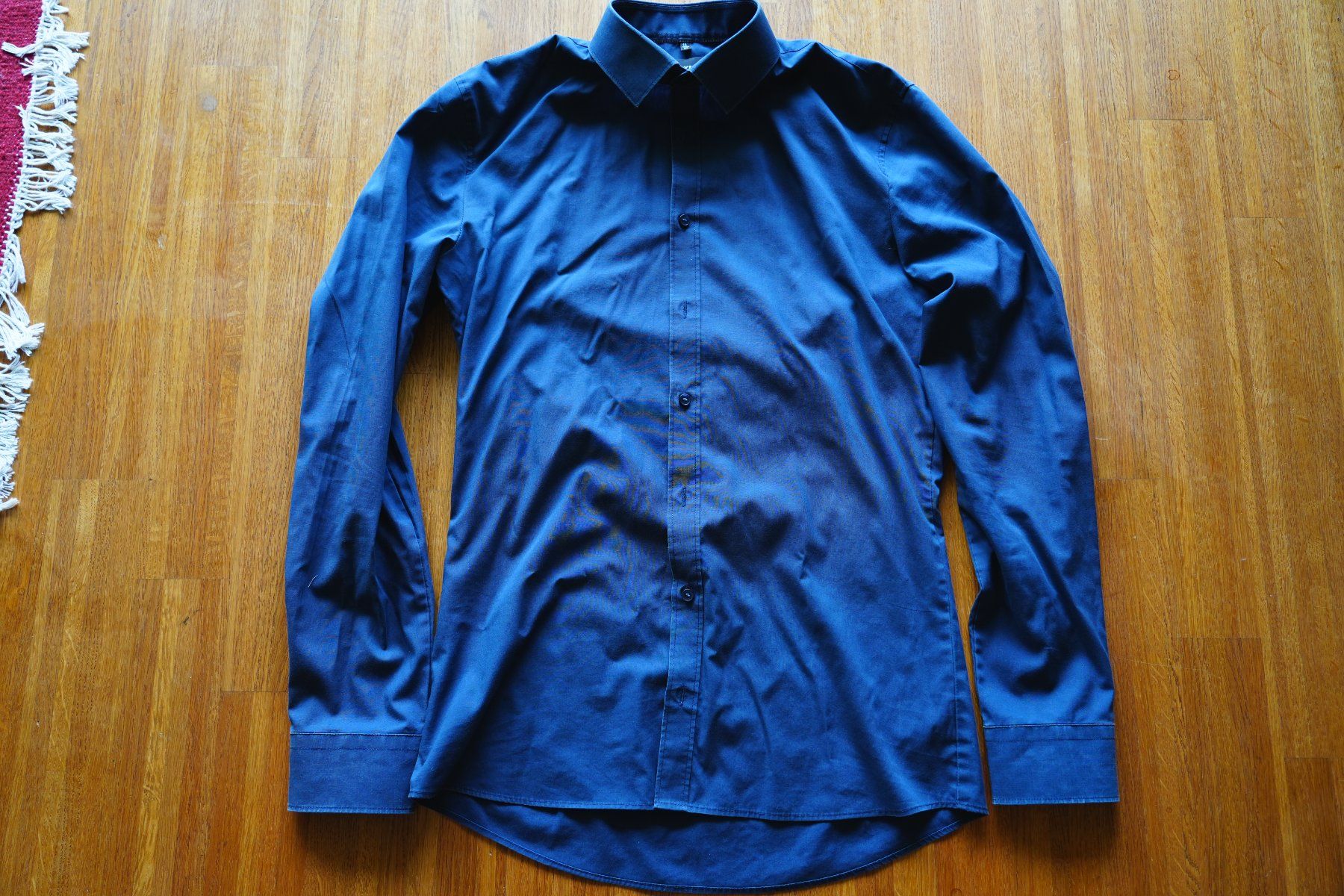 Camicie: Olymp Hemd, Gr. 38, No. 6 Super Slim, Dunkelblau – Usato da Zürich venduto da cmono