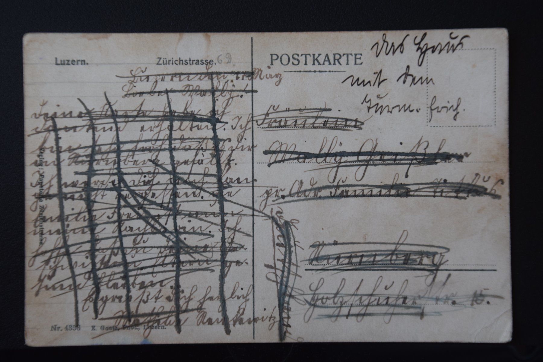 Cartoline postali: AK Luzern, Zürichstrasse – Usato da Luzern venduto da CH2018 1