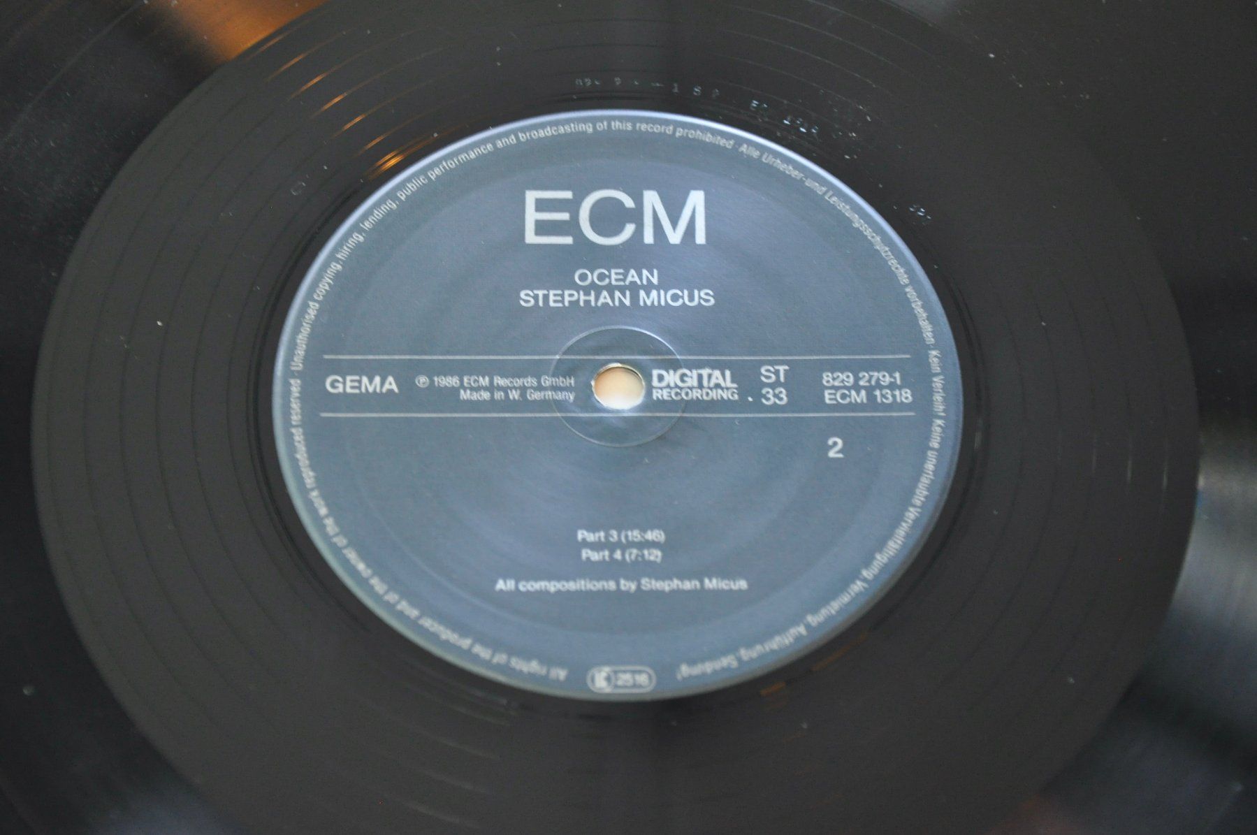Schallplatten: ECM 1318 - STEPHAN MICUS LP OCEAN – Gebraucht aus Sion von jaipur1401 3