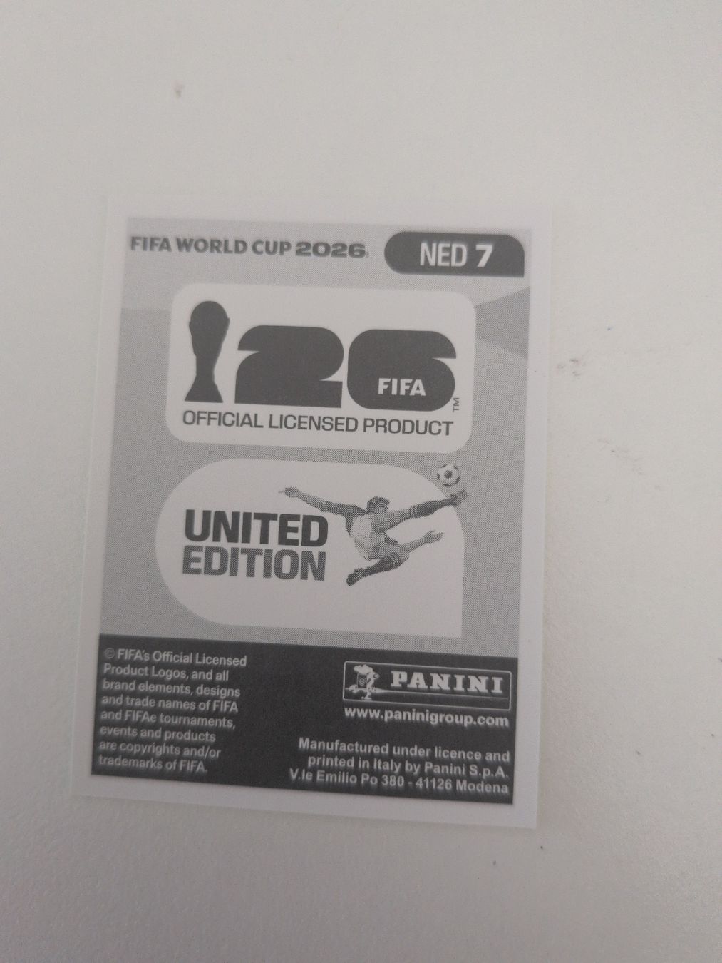Panini Sammelbilder & Trading cards: NED 7 – Gebraucht aus Wermatswil von oo8 1