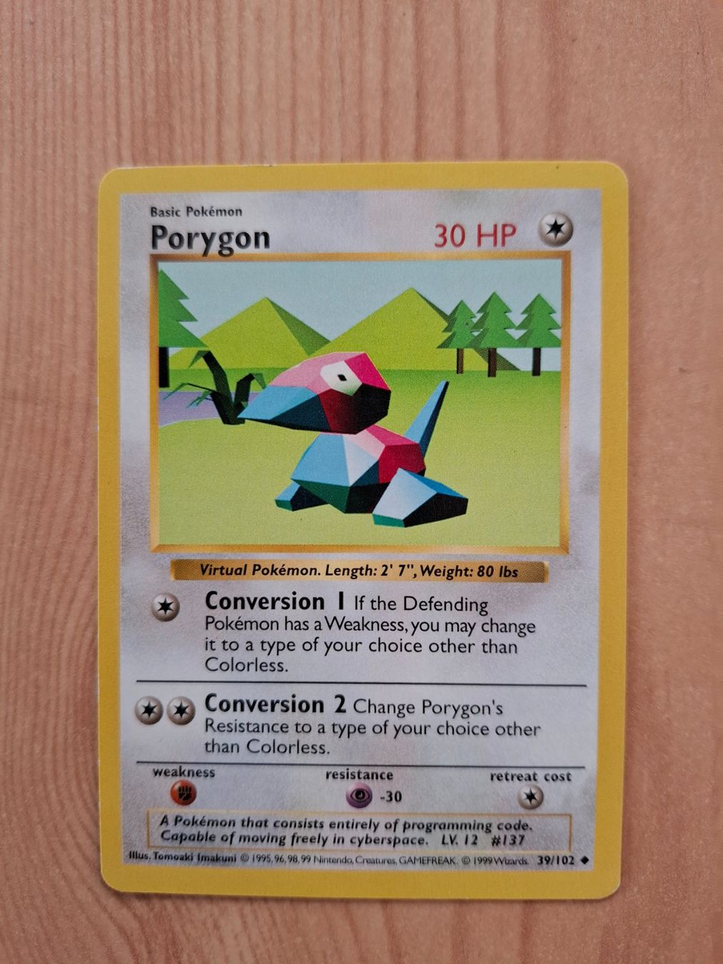 Pokémon Carte collezionabili: Pokemon Porygon Base Set Shadowless 39/102 – Usato da Giornico venduto da ale_lc8k