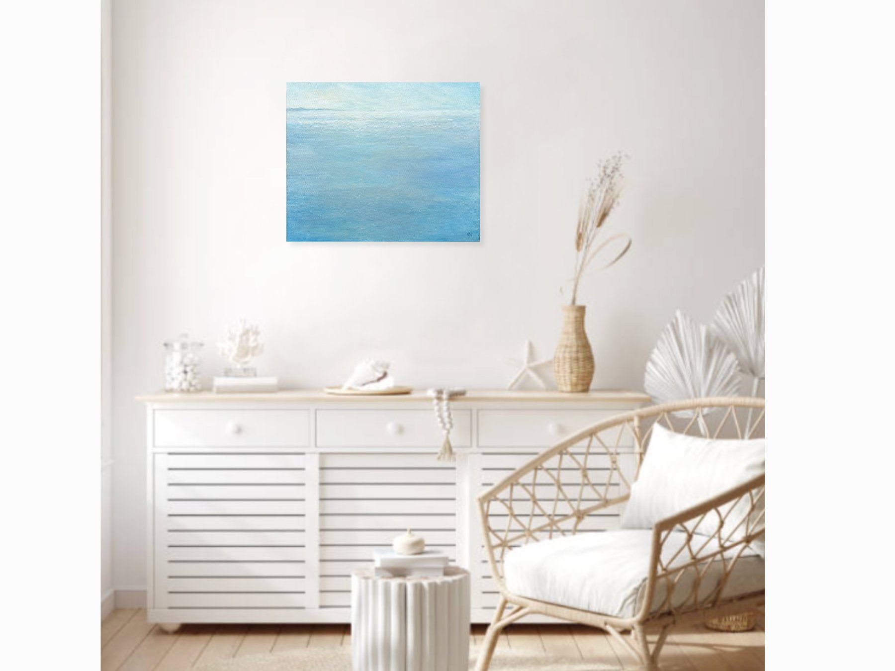 Dipinti: Acrylgemälde Meer Abstrakt – Blau/Türkis 50x60 – Usato da Boll venduto da NRie 1