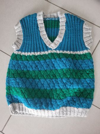 Strickweste Neu Weste Wolle gr. 104 110 116 Hand Made