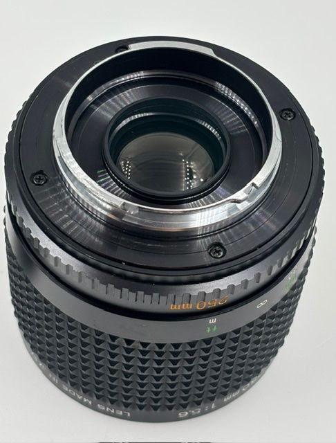 Minolta Obiettivi: Minolta RF Rokkor 250mm 5.6 Mirror / Spiegel – Usato da Seewis Dorf venduto da Plebejus 5