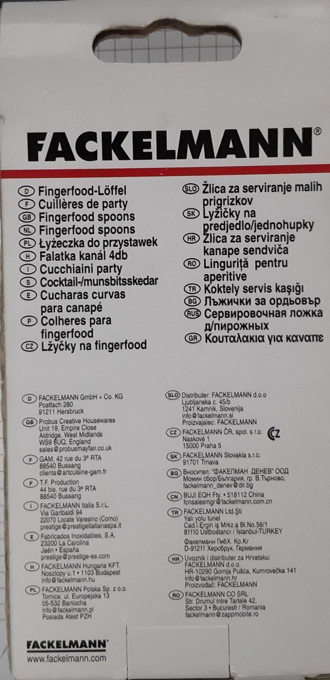 Cucchiai: FACKELMANN 4er Fingerfood Set – Nuovo e nell'imballaggio originale da Seuzach venduto da VT-Collections2 3