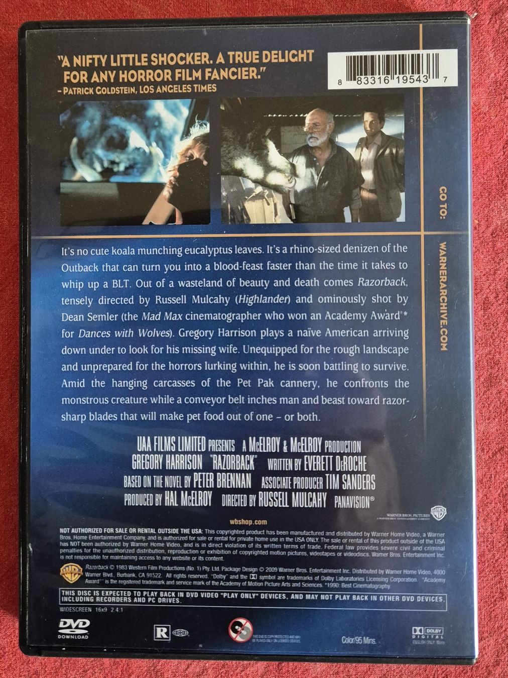 Alle DVDs: Razorback / Gregory Harrison / UK-Import – Gebraucht aus Chur von dluli 1