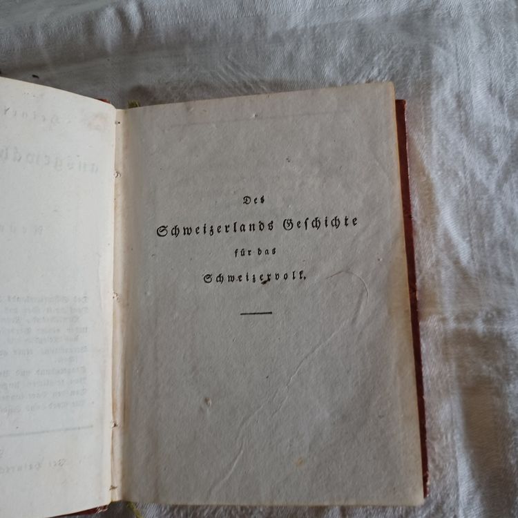 Livres: Antikes Buch "Des Schweizers Geschichte" von 1825 – D'occasion à Abtwil SG par luupsy 2
