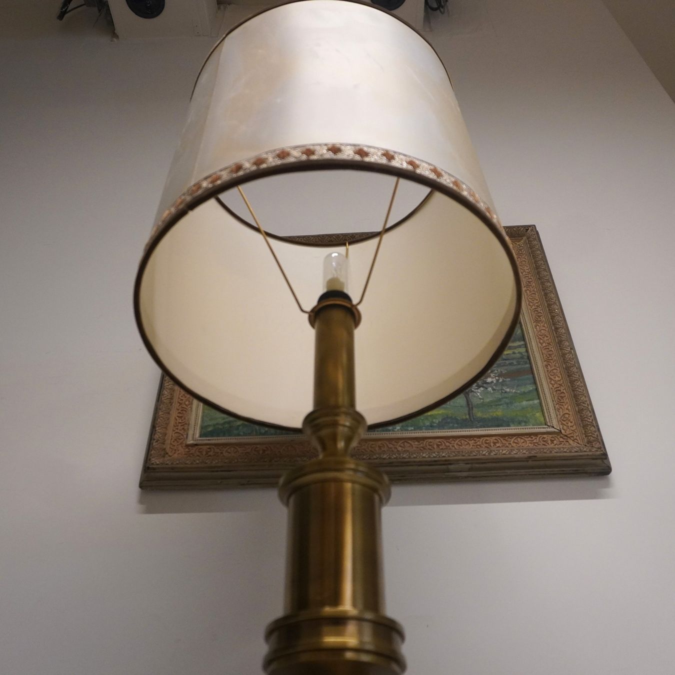 Lampen: Vintage Tischlampe mit massivem Messingfuss MA163 – Gebraucht aus Basel von B.W.B. 2