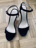 Sandales noires élégantes talons hauts T. 38✨